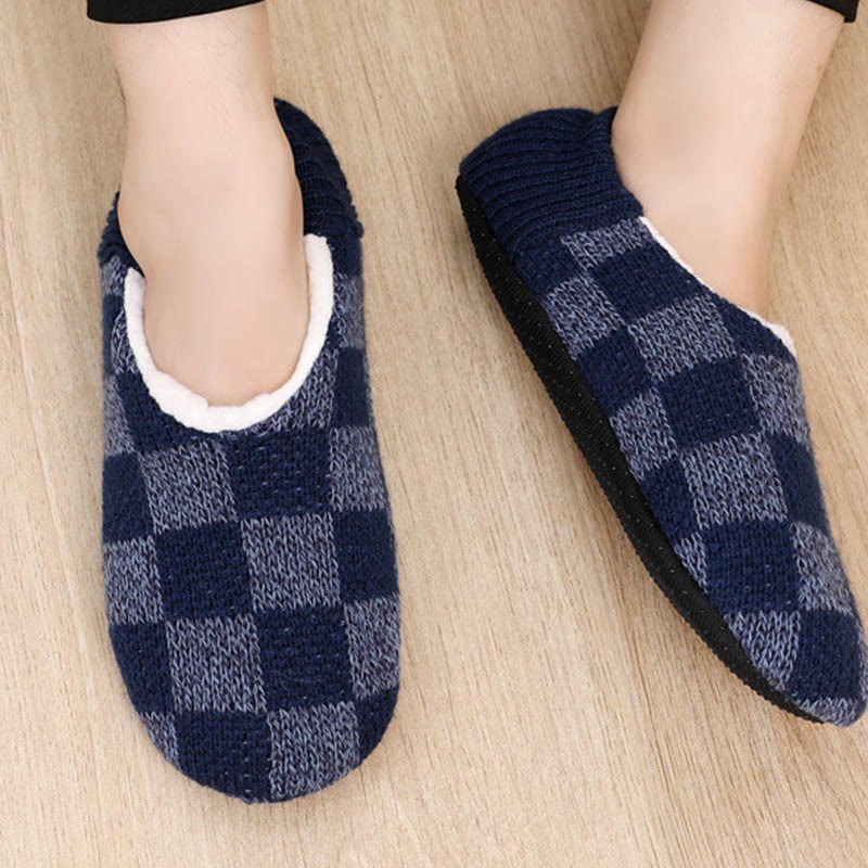 Plus Size Plaid Slipper Socks