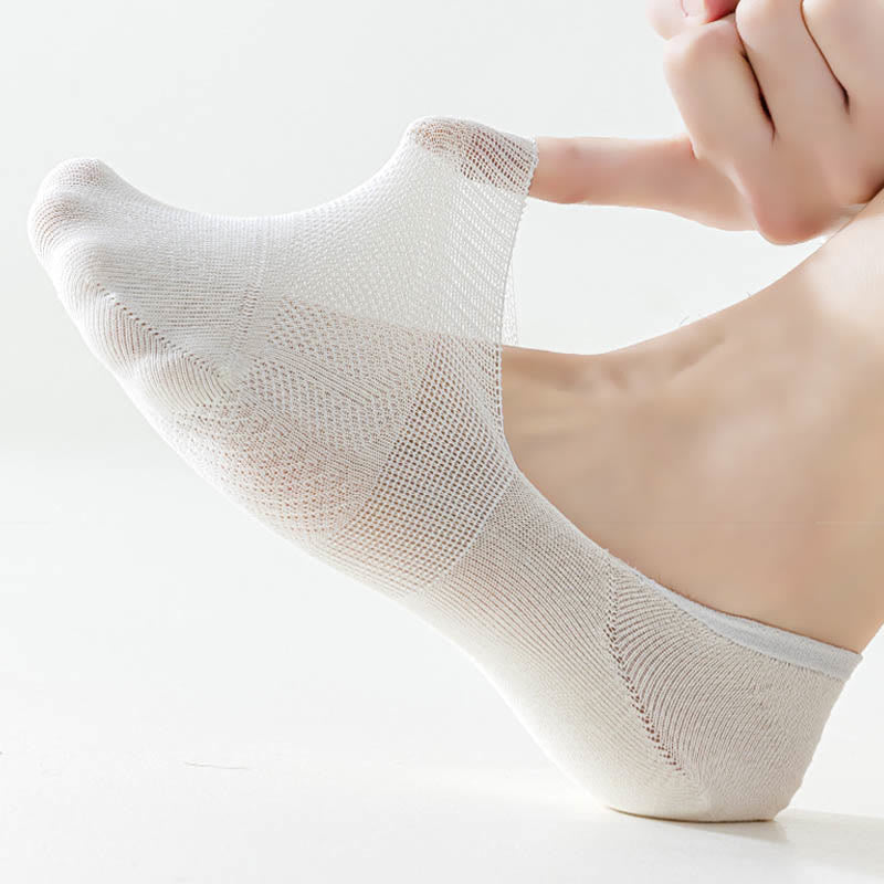 Plus Size Breathable Mesh No Show Socks(8 Pairs)