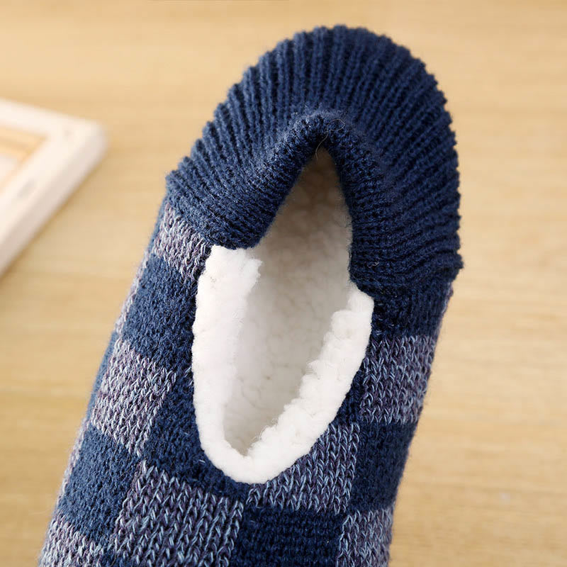 Plus Size Plaid Slipper Socks