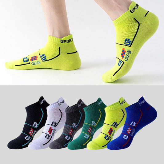 Plusock Plus Size Mesh Ventilating Ankle Compression Socks(6 Pairs)