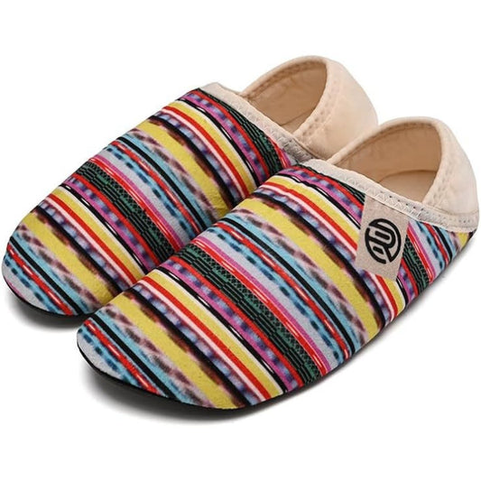 Plusock Plus Size Multicolor Home Slipper Socks