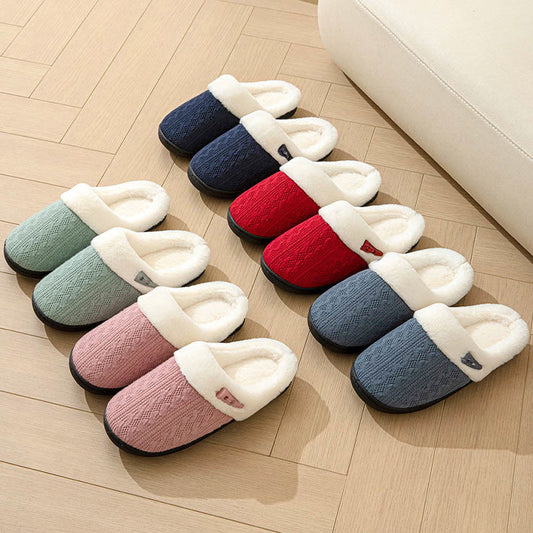 Plusock Plus Size Plush Soft Sole Slippers