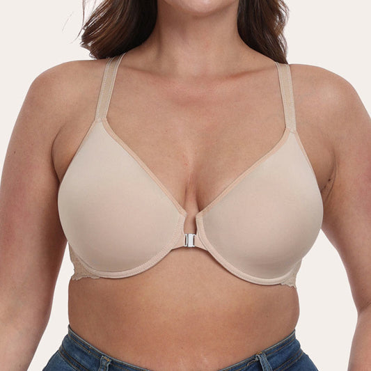 Plusock Plus Size Front Buckle Full Coverage Bras