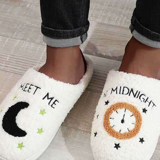 Plusock Plus Size Moon Alarm Clock Slippers