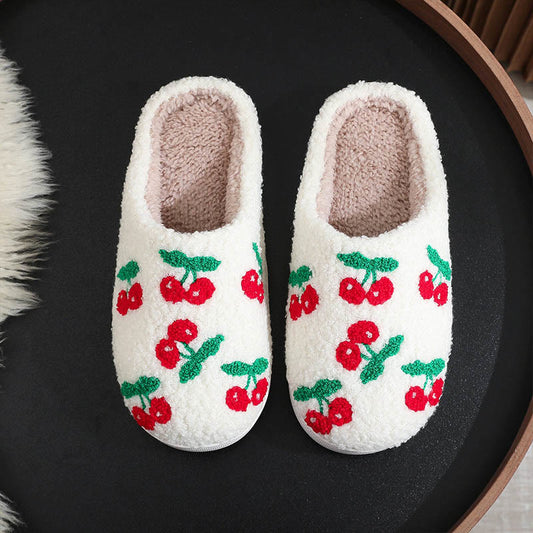 Plusock Plus Size Fruit Pattern Slippers