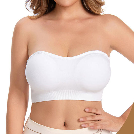 Plusock Plus Size  Strapless Comfort Wireless Bras(2 Packs)