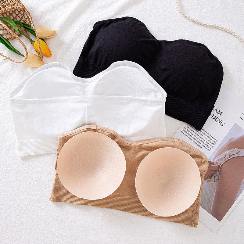 Plus Size Strapless Comfort Wireless Bras(2 Packs)
