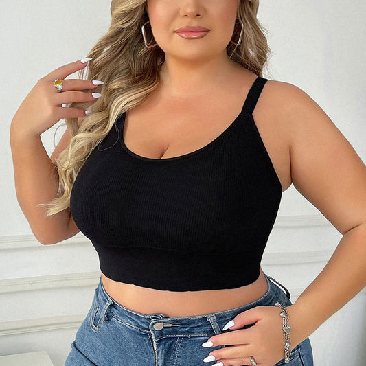 Plusock Plus Size Elasticity Wireless Bras