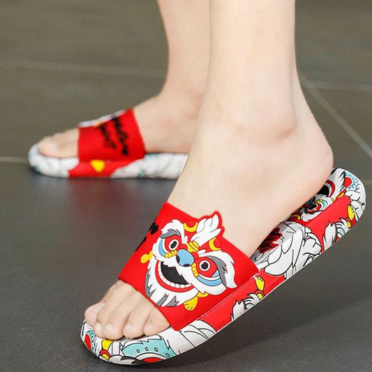 Plusock Plus Size Lion Slides(2 Pairs)