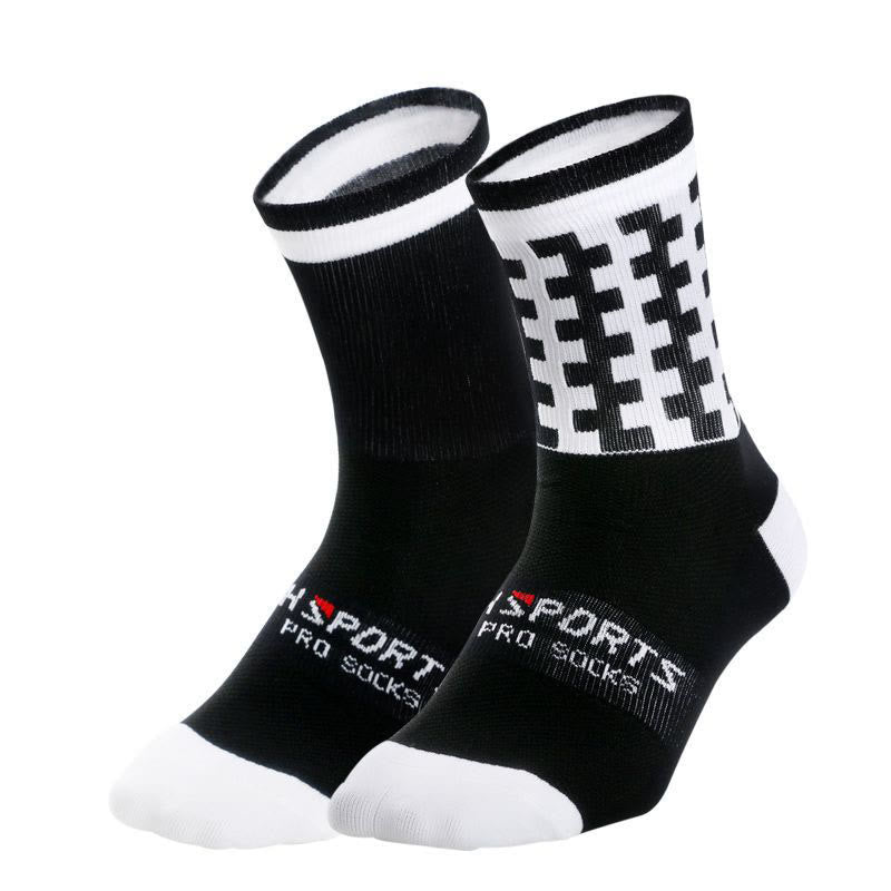 Plus Size Color Matching Quarter Compression Socks(3 Pairs)