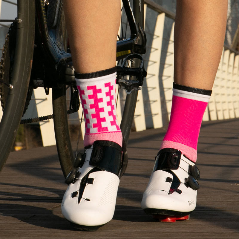 Plus Size Color Matching Quarter Compression Socks(3 Pairs)