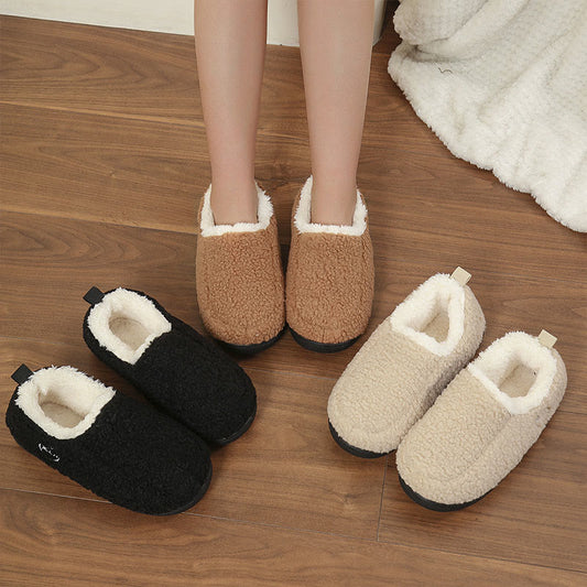 Plusock Plus Size Solid Color Warmth Slipper Socks