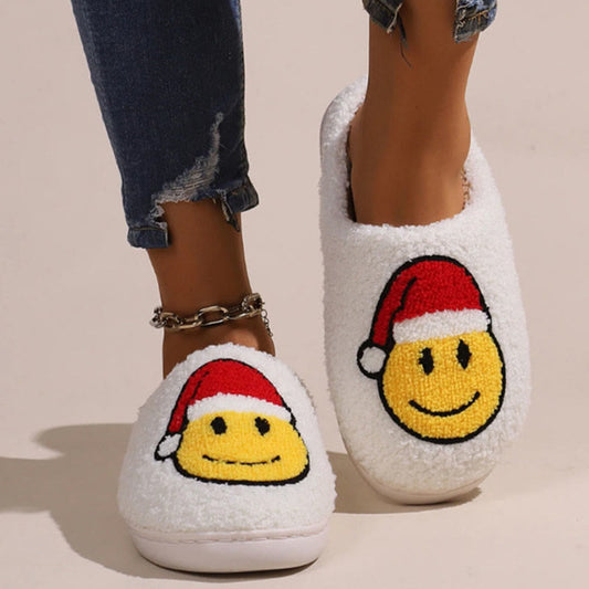 Plusock Plus Size Smiley Face Slippers