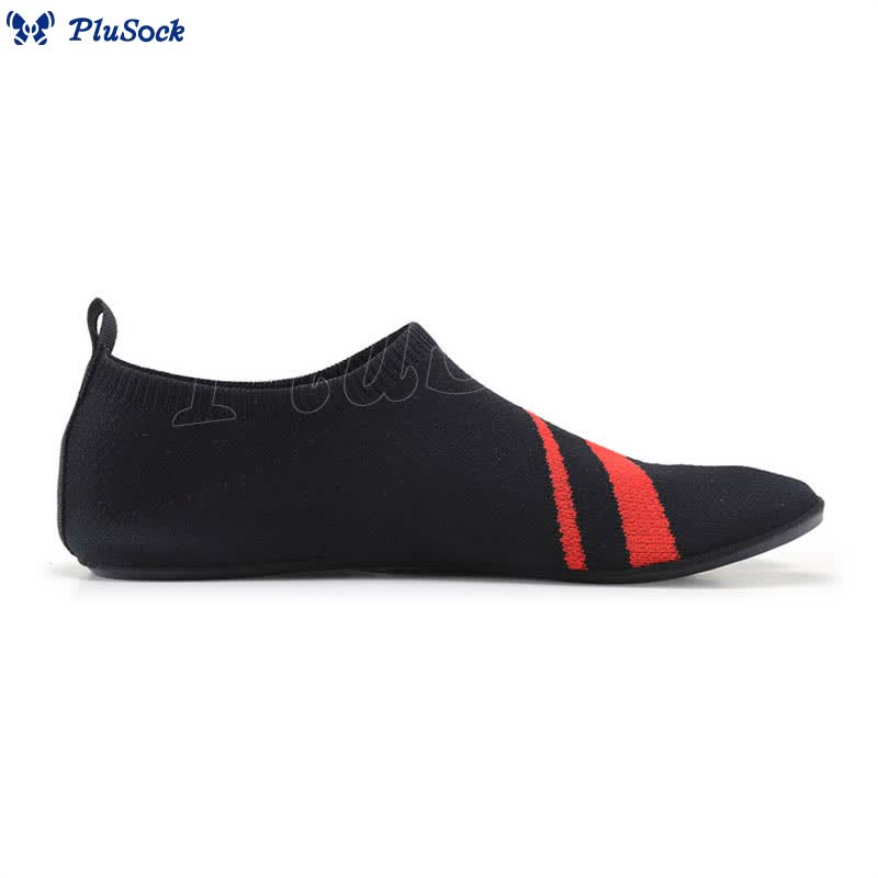 Plus Size Split Toe Stripe Slipper Socks - image 7