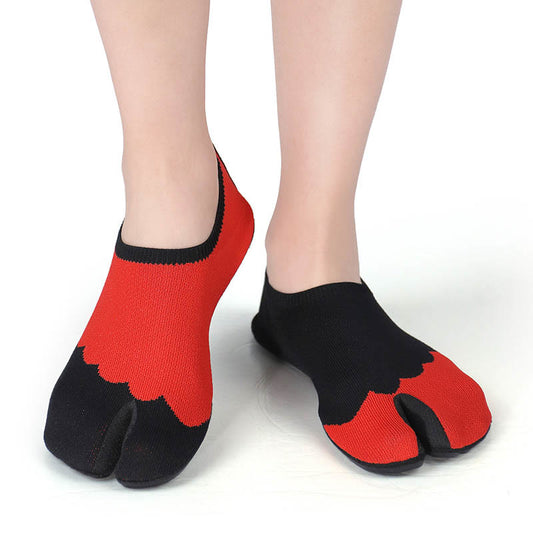 Plusock Plus Size Split Toe Swimming Slipper Socks