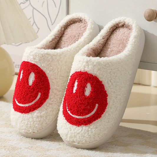Plusock Plus Size Anti Slip Smiley Face Slippers