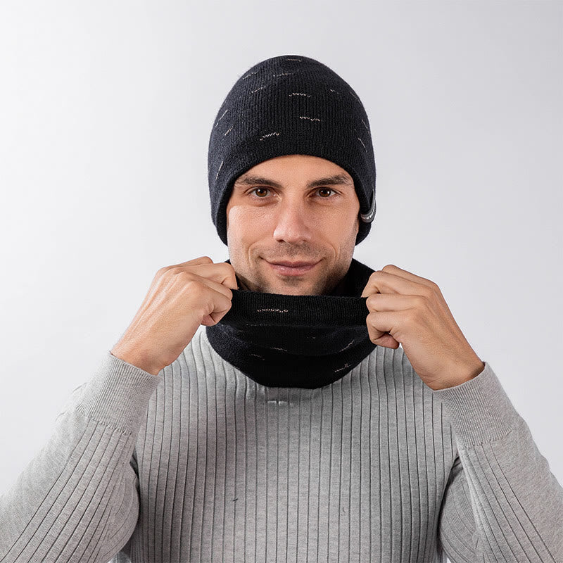 Fashion Warm Beanie Scarf 2 In 1 Set