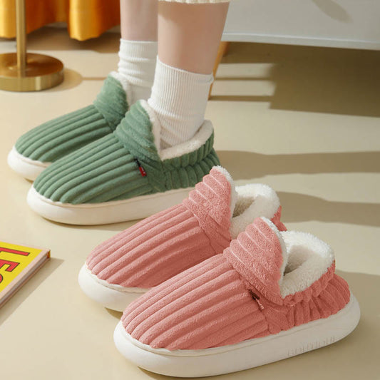 Plusock Plus Size Fur Lined House Slippers