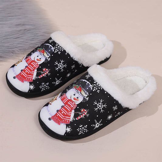 Plusock Plus Size Christmas Snowman Slippers