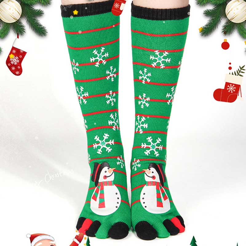 Plus Size Christmas Alignment Crew Socks(2 Pairs)