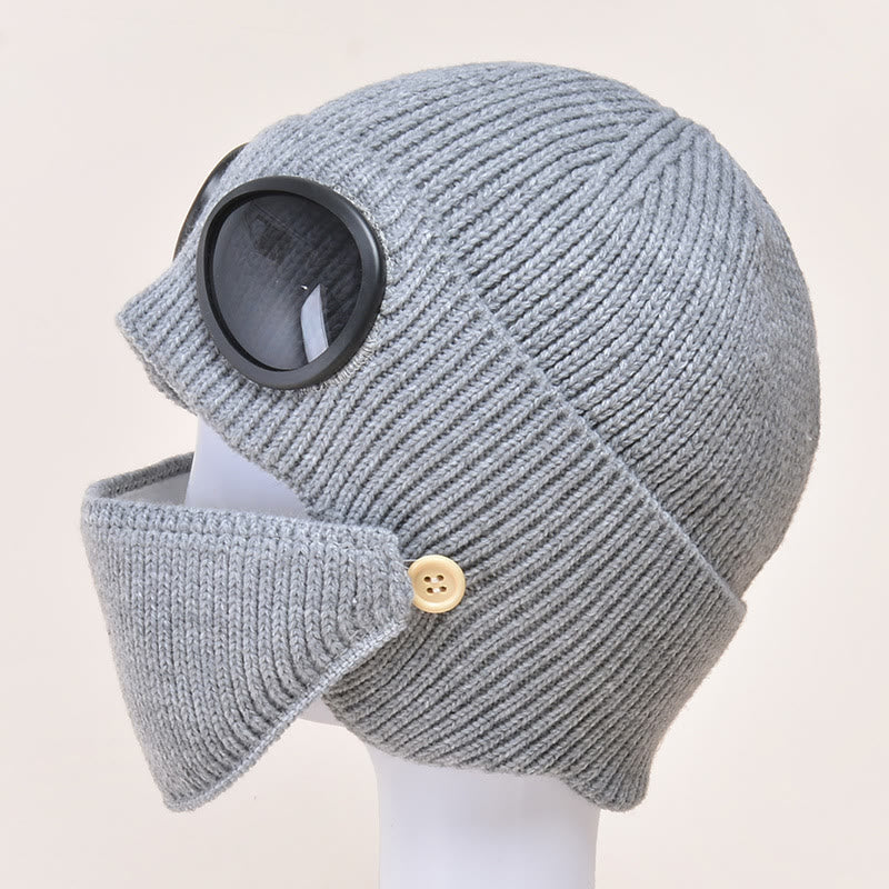 Plusock Masks Beanie Hat Warmer - Grey - One Size - image 10