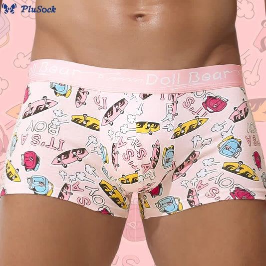 Plusock Plus Size Pink Series Boxer Briefs(4 Packs)