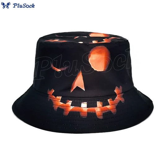 Plusock Plus Size Halloween Pumpkin Bucket Hat