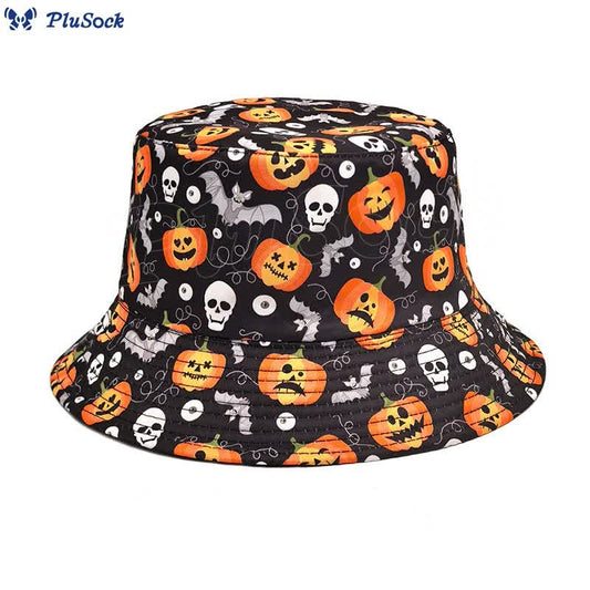Plusock Plus Size Scary Jack-O'-Lantern Bucket Hat