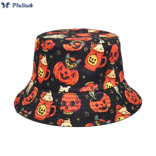 Plusock Plus Size Crazy Pumpkin Bucket Hat