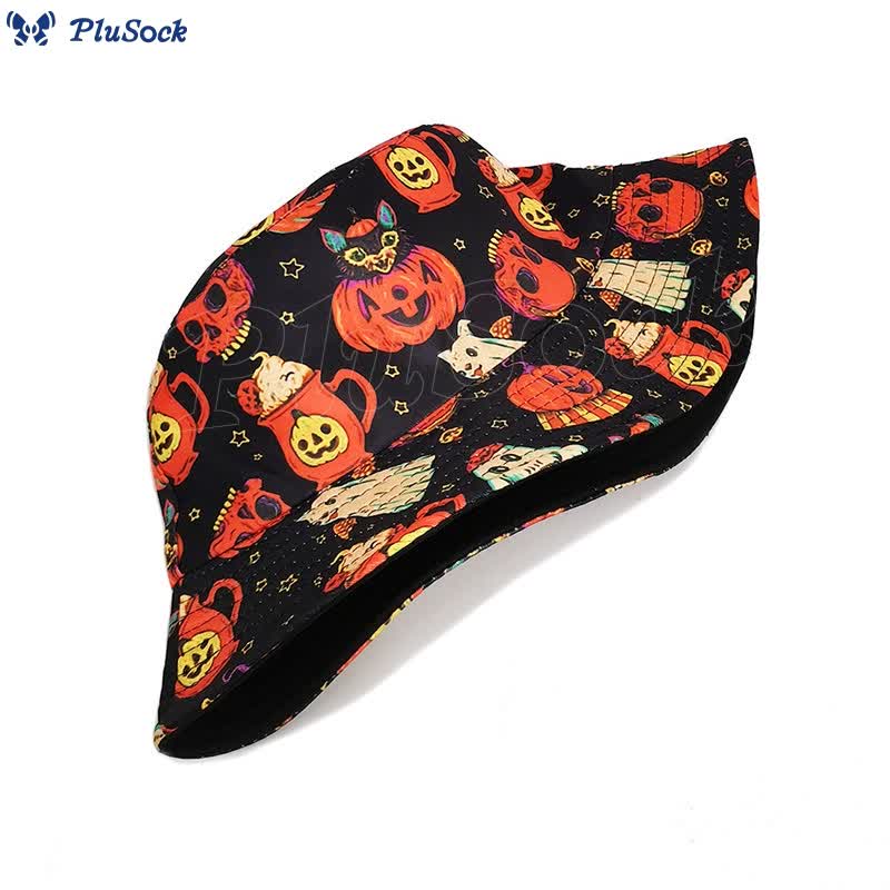 Plus Size Crazy Pumpkin Bucket Hat