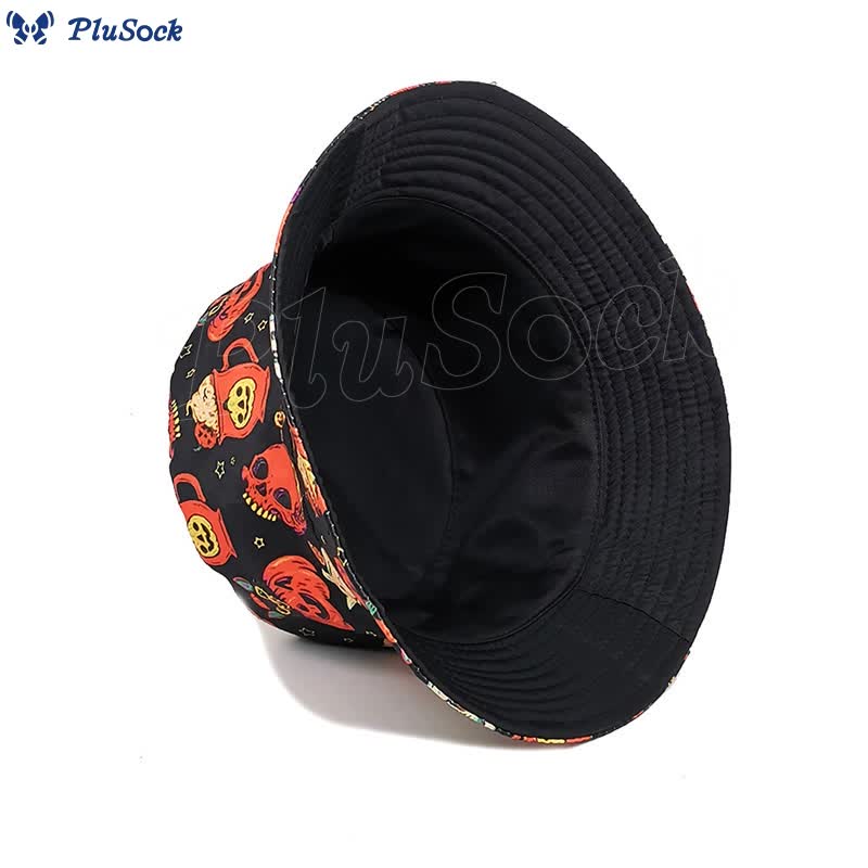 Plus Size Crazy Pumpkin Bucket Hat