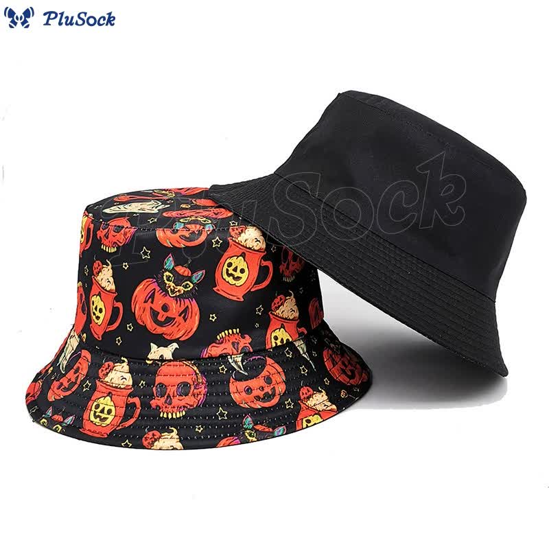 Plus Size Crazy Pumpkin Bucket Hat