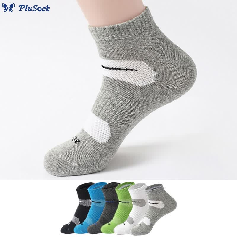Plus Size Cycling Quarter Compression Socks(6 Pairs)