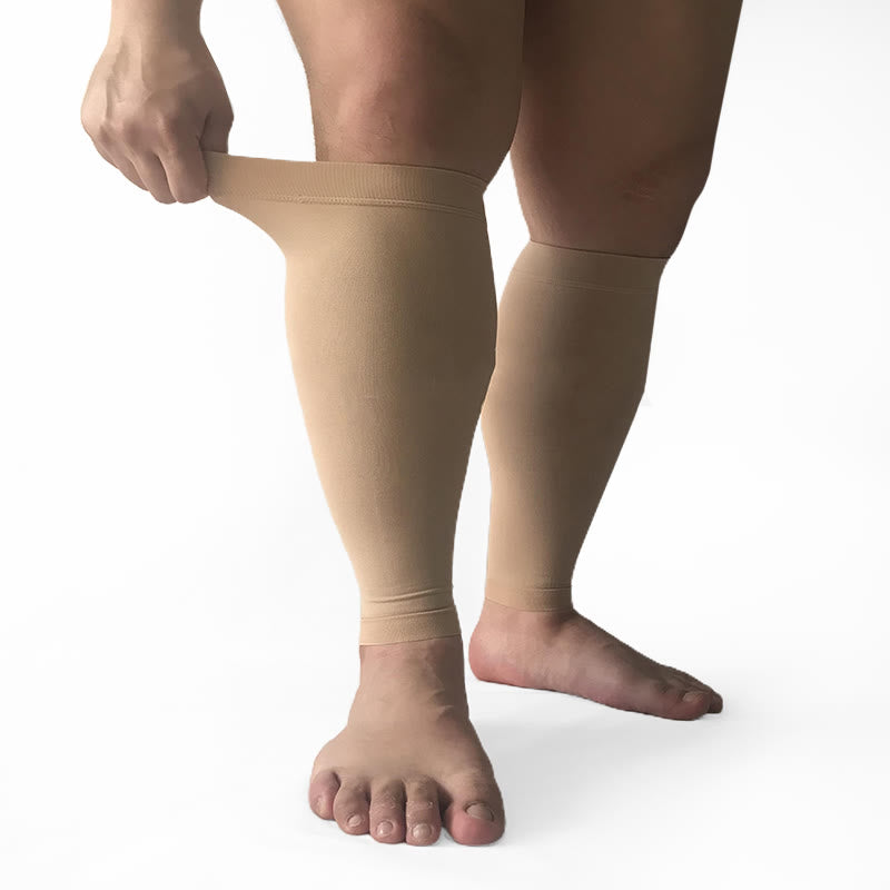 Plusock Plus Size Footless Compression Sleeve Socks Unisex
