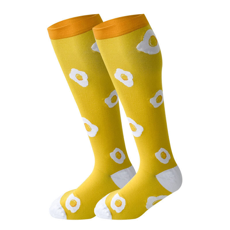 2XL-7XL Plus Size Yellow Series Compression Socks