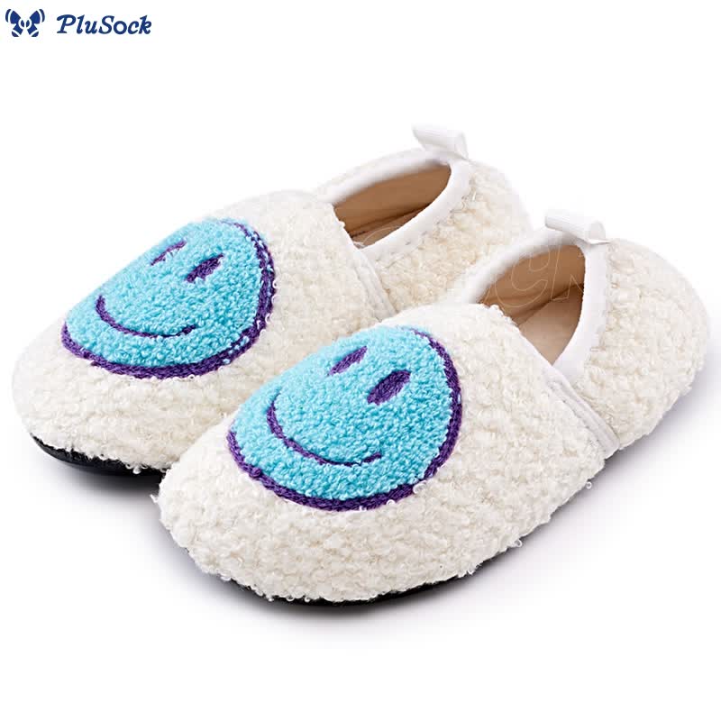 Plus Size Pink Smiley Face Slippers