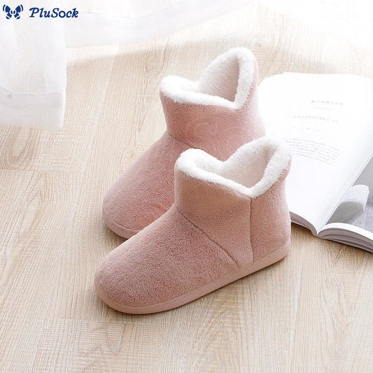 Plusock Plus Size High Top Thickening Slippers
