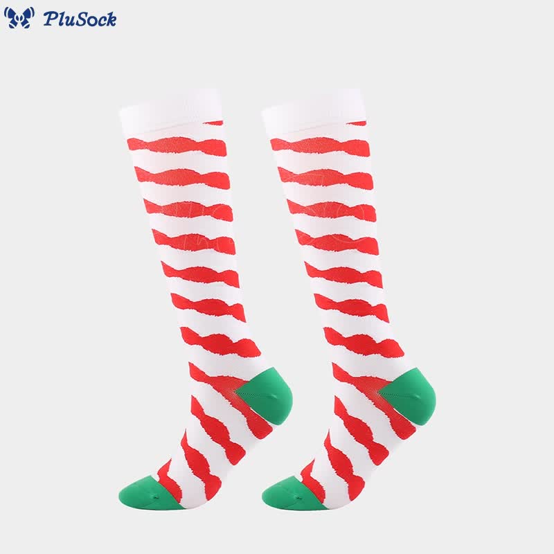 Christmas Cats Dogs Compression Socks(4 Pairs)