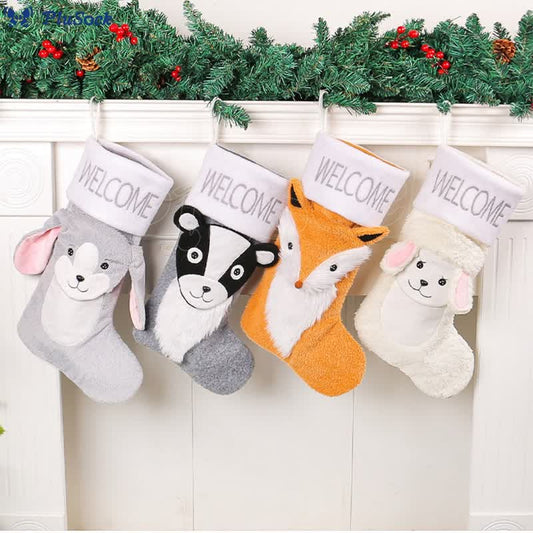 Plusock Plus Size Skunk Fox Handing Socks(4 Pairs)