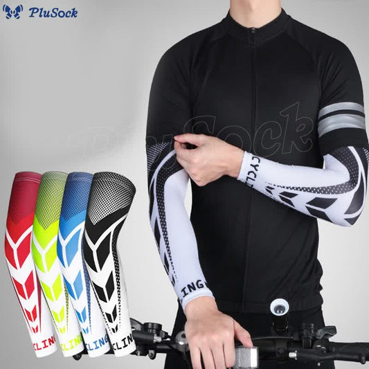 Plusock Color Matching Compression Arm Sleeves(2 Pairs)