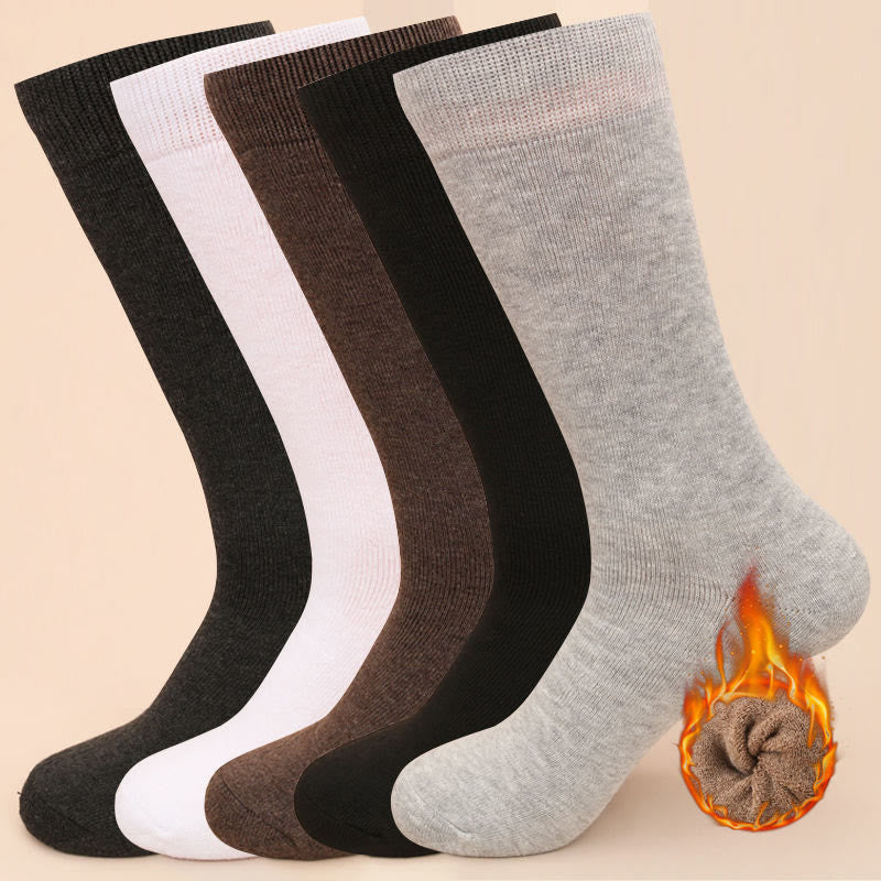 Plusock Thickening Winter Crew Socks(5 Pairs) - Multicolor - EU39-44(US6-10) - image 0