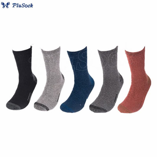 Plusock Plus Size Skiing Warm Crew Socks(5 Pairs)