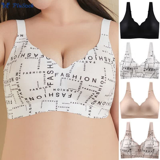 Plusock Plus Size Seamless Smooth Wireless Bra