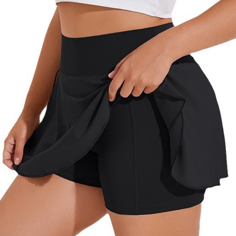 Plusock Plus Size Pleated Sports Fitness Tennis Skirt - image 7