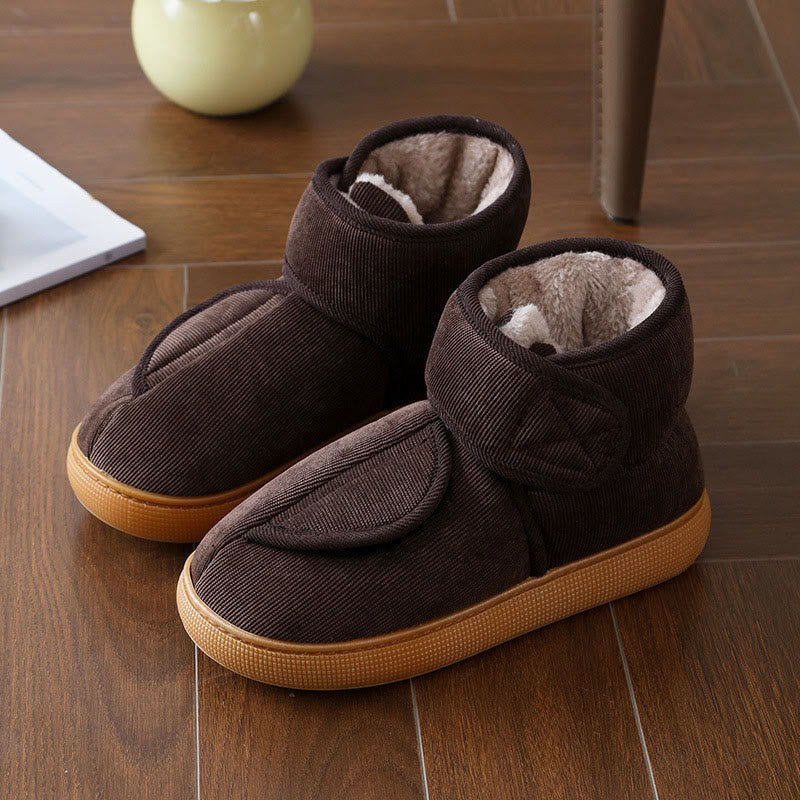 Plus Size Edema Feet Diabetic Ankle Slippers - Brown - EU43-44(US9-10) - image 5