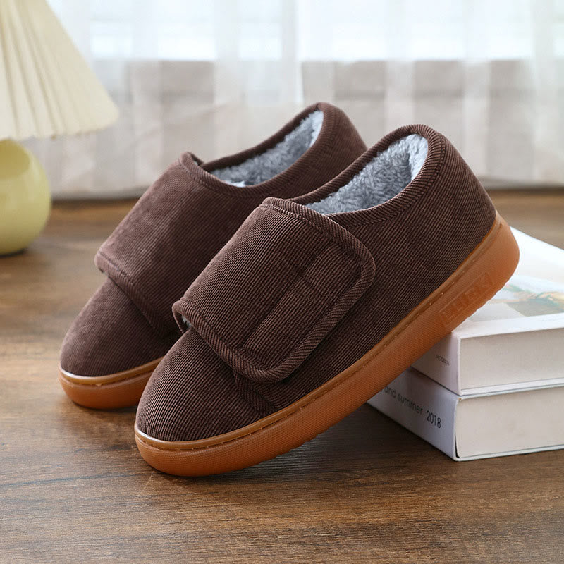 Plus Size Anti Skid Adjustable Diabetic Slippers - Brown - EU44-45(US10-11) - image 10