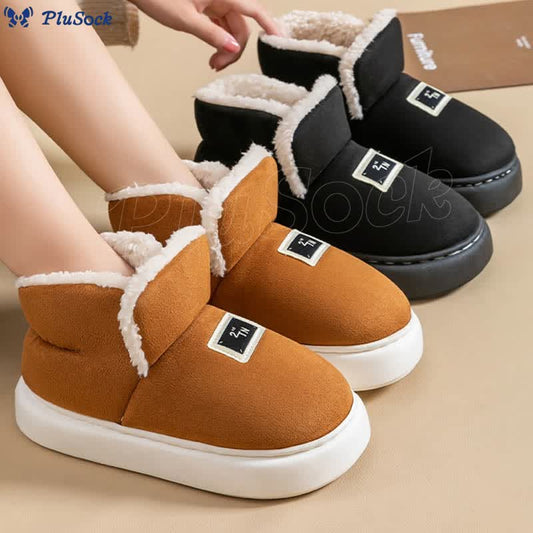 Plusock Plus Size Memory Foam Soft Slippers