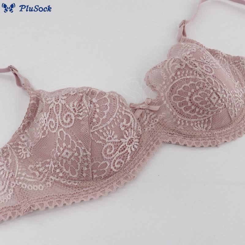 Sexy Sheer Lace Underwire Bra