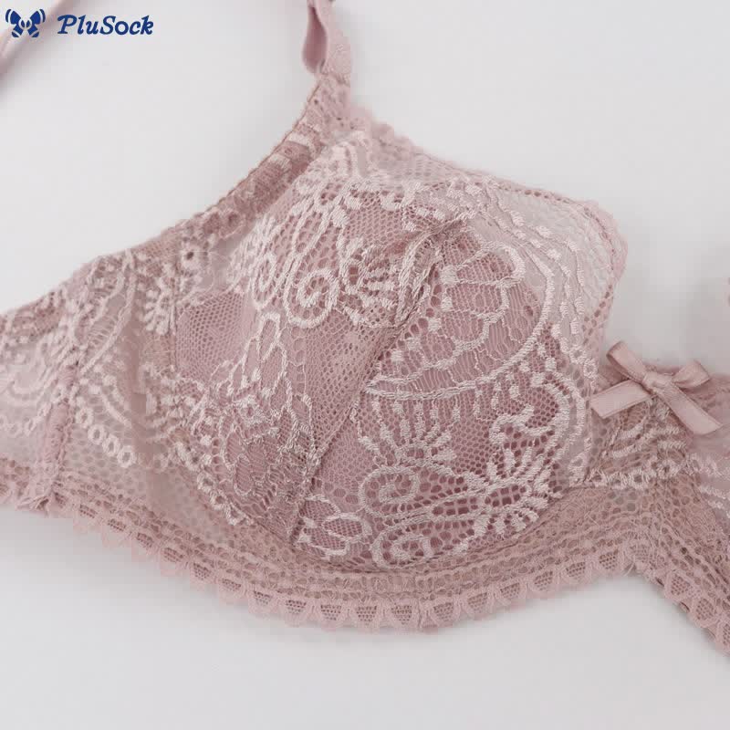 Sexy Sheer Lace Underwire Bra