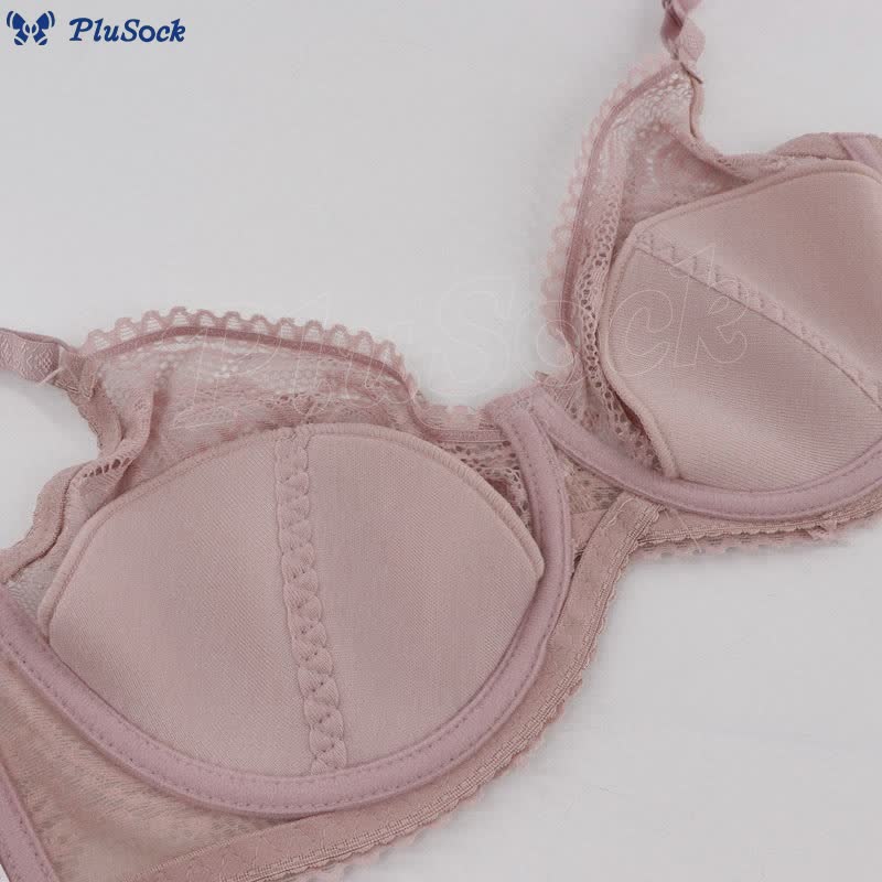 Sexy Sheer Lace Underwire Bra